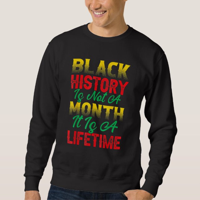 Sudadera La historia negra no es un mes (Anverso)