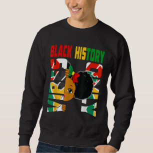 Sudadera La historia negra sólo vibra a Melanin Princesa Gi