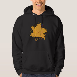Sudadera La hoja de arce de otoño disfruta una galleta