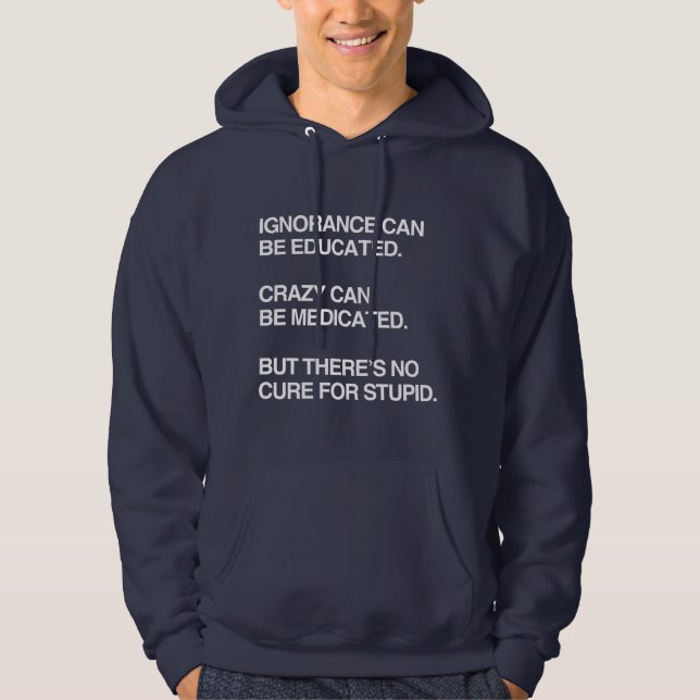 SUDADERA LA IGNORANCIA PUEDE SER EDUCADA (Anverso)