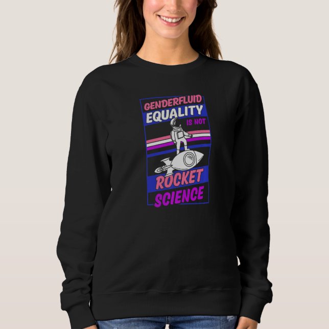 Sudadera La Igualdad De Género No Es Una Moción De Ciencia  (Anverso)