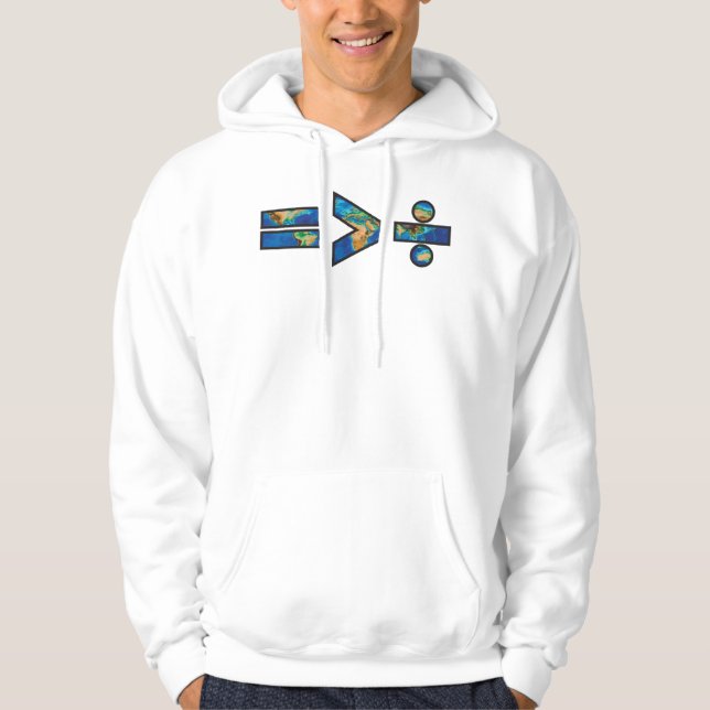 Sudadera La igualdad es mayor que la división (Anverso)