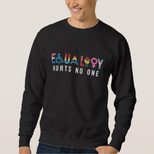 Sudadera La igualdad LGBT no daña a nadie Orgullo Derechos
