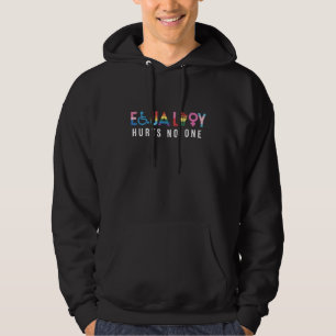 Sudadera La igualdad Lgbt no daña a nadie Orgullo Derechos 