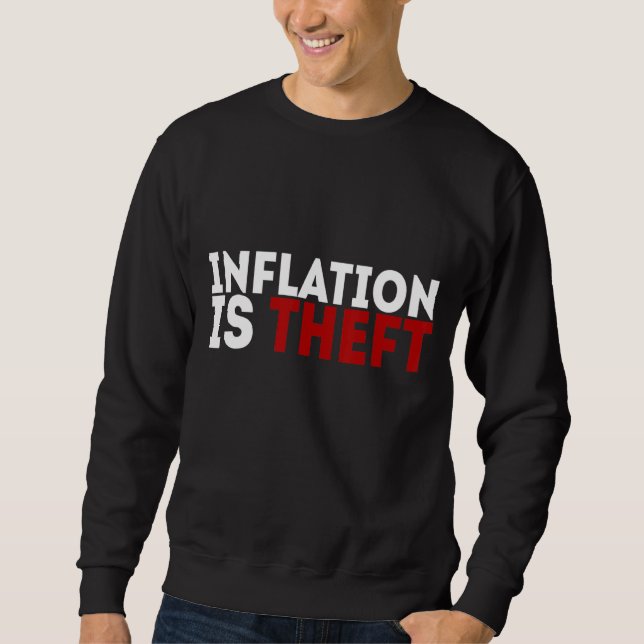 Sudadera La inflación es robo (Anverso)