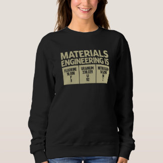 Sudadera La ingeniería de materiales es una profesión diver