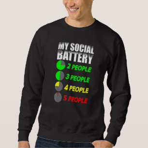 Sudadera La introducción de la gracia de mi batería social 