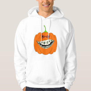 Sudadera La Jack-O-Linterna apoya el vidrio del empollón