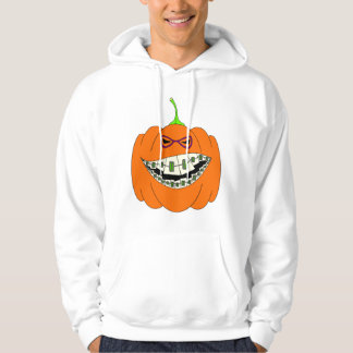 Sudadera La Jack-O-Linterna apoya el vidrio del empollón