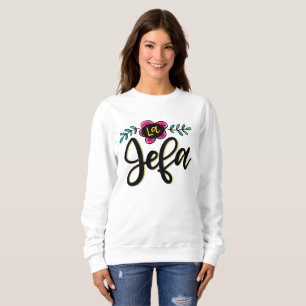 Sudadera La Jefa, letra a mano