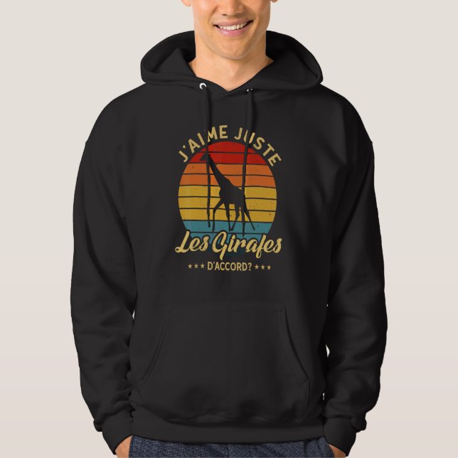 Sudadera La jirafa de Safari que amo a las jirafas (Anverso)