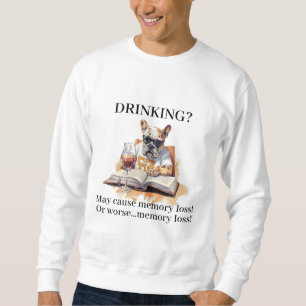 Sudadera La lectura de Bulldog en francés puede causar pérd