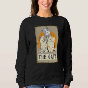 Sudadera La lectura de cartas del tarot de los gatos magia