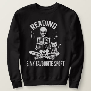 Sudadera La lectura es mi deporte favorito Bookworm Library