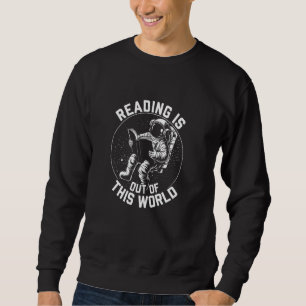 Sudadera La lectura está fuera de este mundo amante del lib