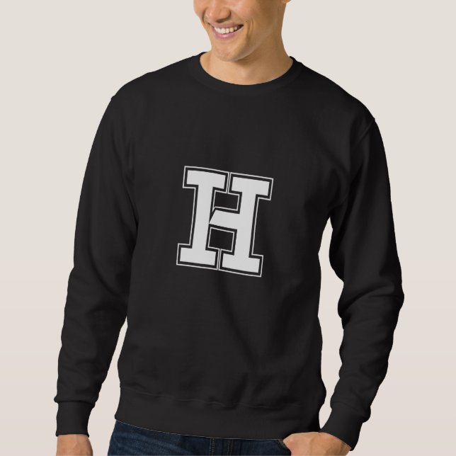 Sudadera La letra H para componer palabras (Anverso)