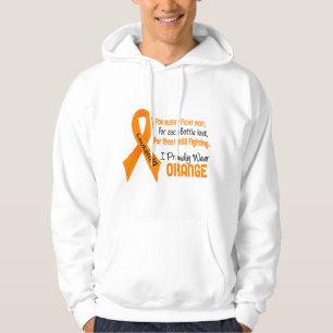 Sudadera La leucemia I lleva orgulloso el naranja