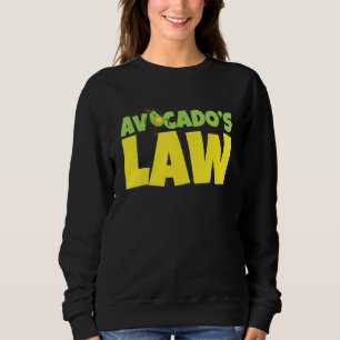 Sudadera La ley de aguacate Avogadro Go Vegan