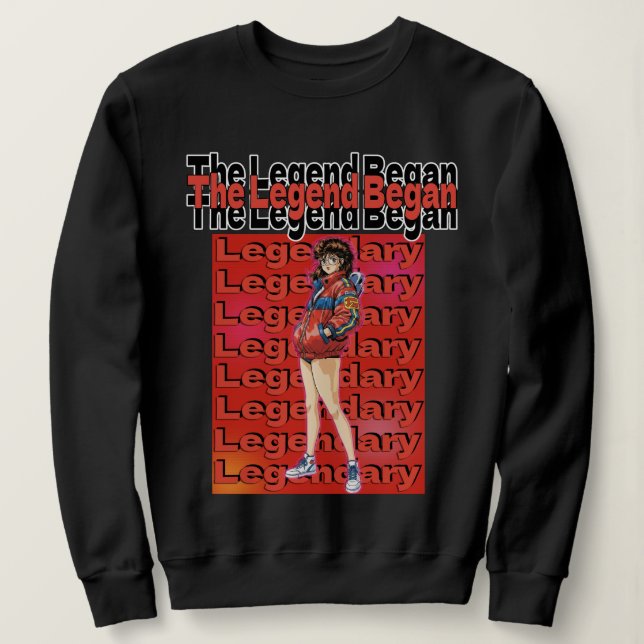 Sudadera La leyenda comenzó  (Anverso del diseño)