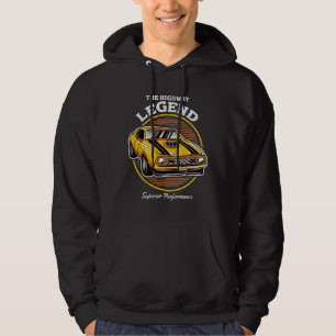 Sudadera La leyenda de la carretera Muscle Car Diseño Retro