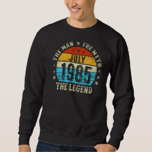 Sudadera La leyenda del mito del hombre de 37 años julio 19