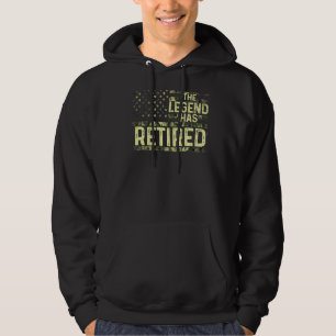 Sudadera La Leyenda Ha Retirado El Ejército Para Hombres Mu