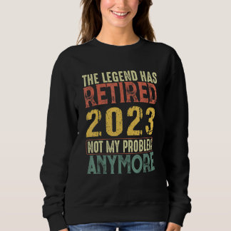 Sudadera La leyenda se ha retirado 2023 Jubilación