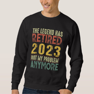 Sudadera La leyenda se ha retirado 2023 Jubilación