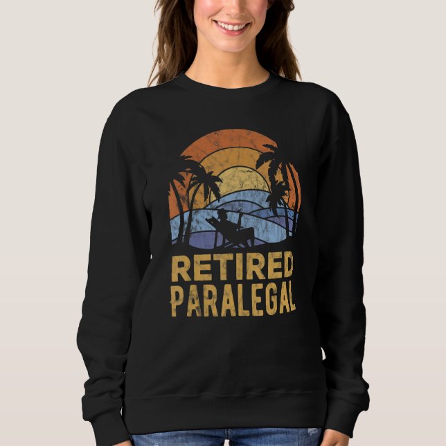 Sudadera La leyenda se ha retirado asistente legal (Anverso)