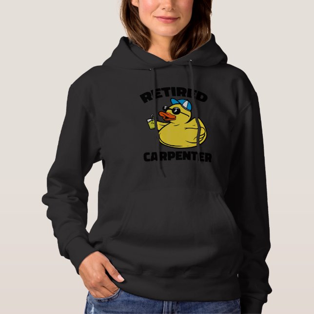 Sudadera La leyenda se ha retirado carpintero (Anverso)