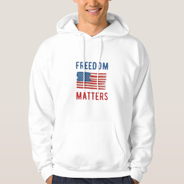 Sudadera La libertad importa (Anverso)