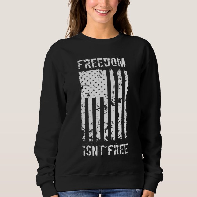 Sudadera La libertad no es la bandera Patriótica Americana  (Anverso)