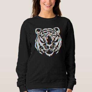 Sudadera La línea facial del tigre de arte arranca el año d
