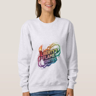 Sudadera La llama de la libertad se enciende.