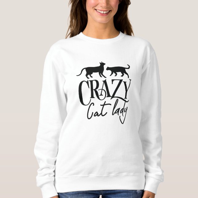 Sudadera La loca dama del gato (Anverso)