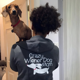 Sudadera La loca madre del perro vienés Dachshund Hoodie