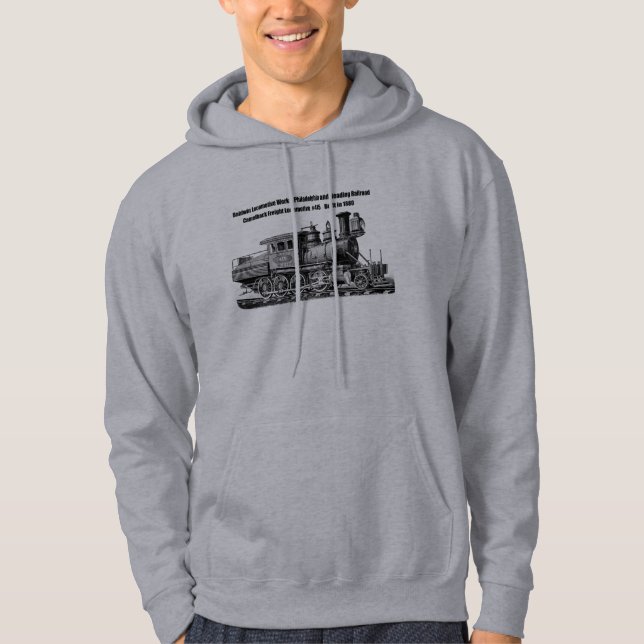 Sudadera La locomotora de Baldwin funciona el Camelback (Anverso)