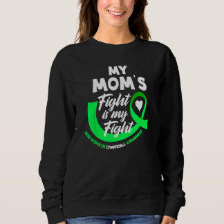 Sudadera La lucha de mi mamá es mi linfoma no Hodgkin