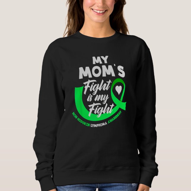 Sudadera La lucha de mi mamá es mi linfoma no Hodgkin (Anverso)