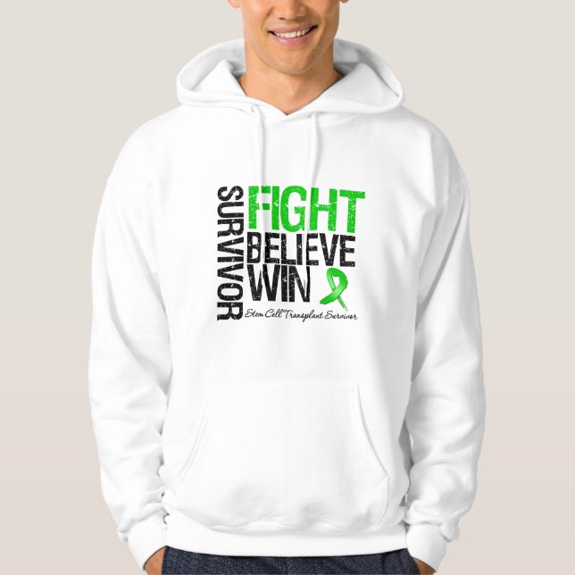 Sudadera La lucha del superviviente del trasplante de la (Anverso)