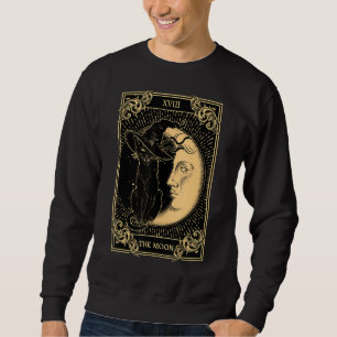 Sudadera La luna Tarot Xvii inspiró al gato negro Gorra O