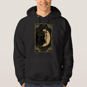 Sudadera La luna Tarot Xvii inspiró al gato negro Gorra O