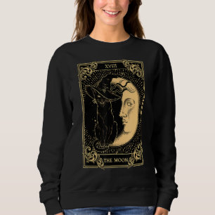 Sudadera La luna Tarot Xvii inspiró al gato negro Gorra O