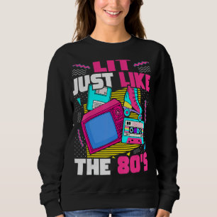 Sudadera La luz como la nostalgia estética de los años 80