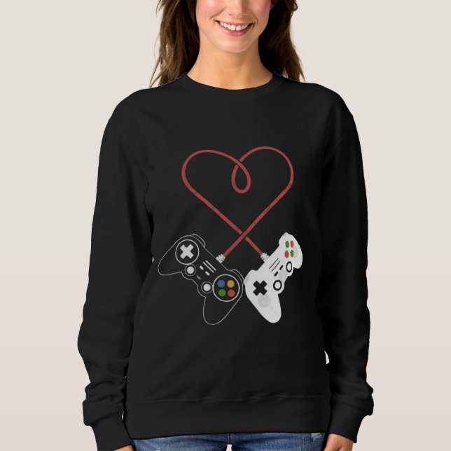Sudadera La luz del el día de San Valentín Gamer: Inspirado (Anverso)