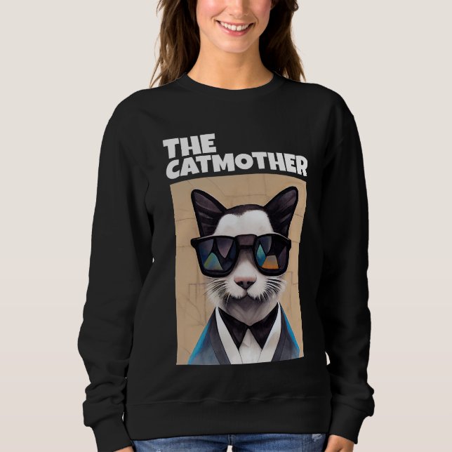 SUDADERA LA MADRE CAT MOM T-SHIRT T-SHIRT (Anverso)