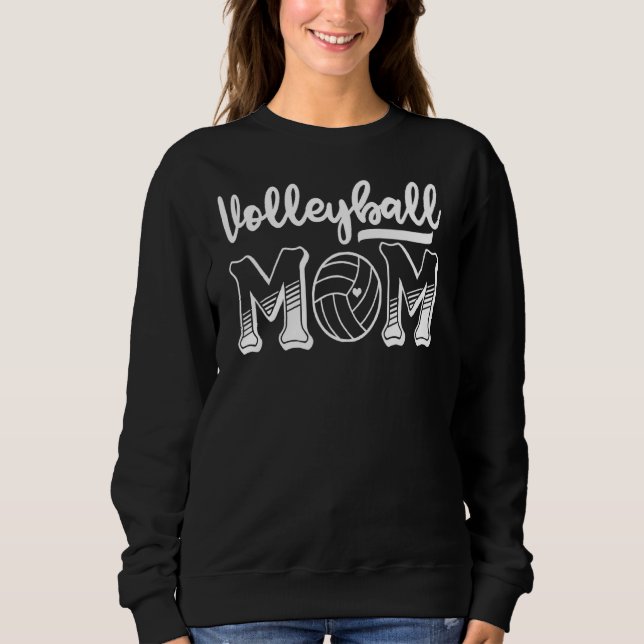 Sudadera La madre de voleibol leopard Ball Día 1 de la madr (Anverso)
