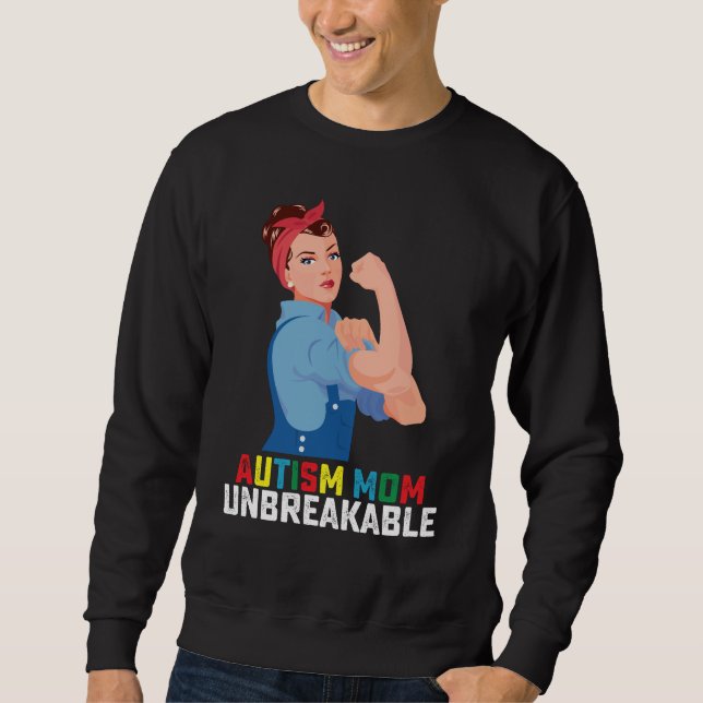 Sudadera La madre del autismo, una familia autista inquebra (Anverso)
