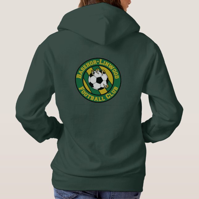 Sudadera La madre del futbol BLFC está enamorada de la raza (Reverso)