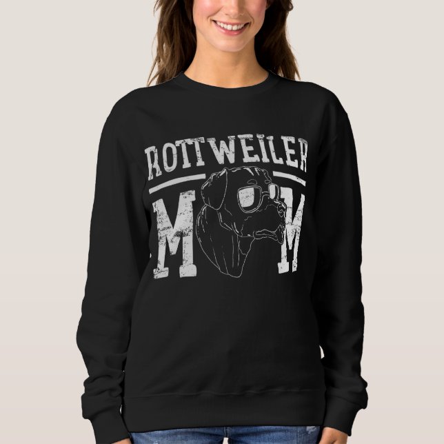 Sudadera La madre del perro de Rottweiler (Anverso)